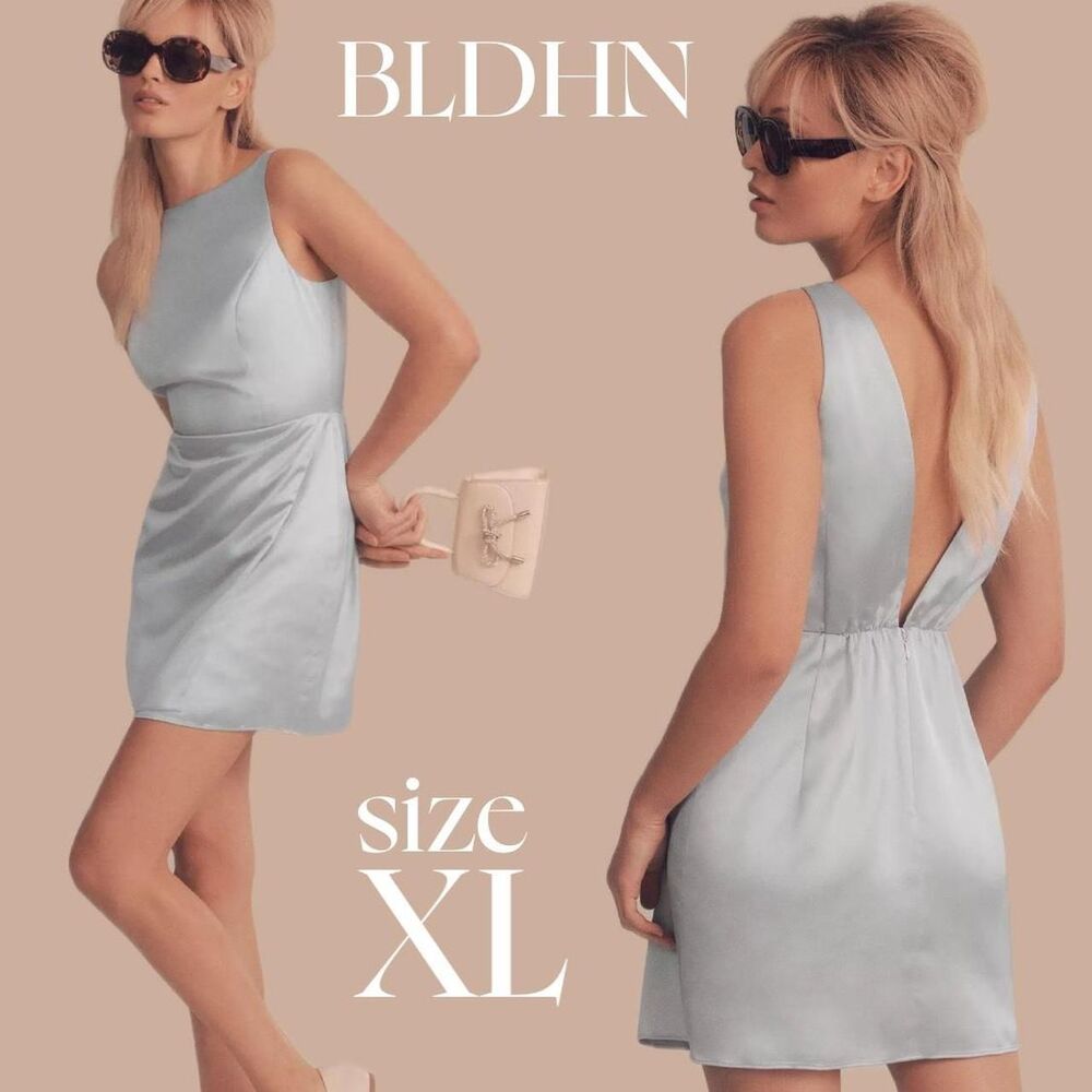 Bhldn Women's Blue Silk Dress